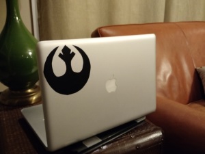 Rebel Alliance uses a Macbook